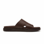 Sandale Cuir Grainé Slide
