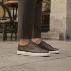 Sneaker Cuir Sans Lacets