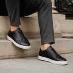 Sneaker Cuir Sans Lacets