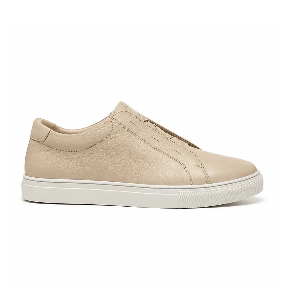 Sneaker Cuir Sans Lacets