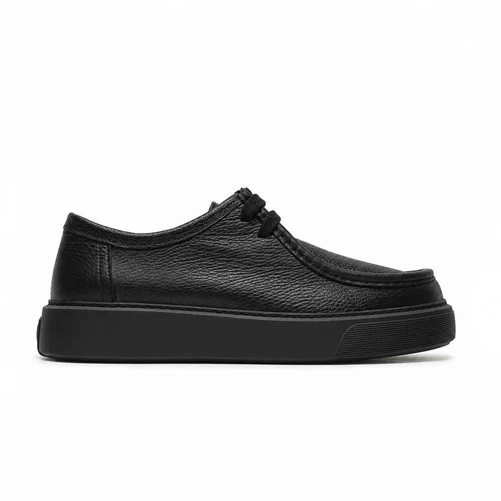 Derby Cuir Grainé Plateforme