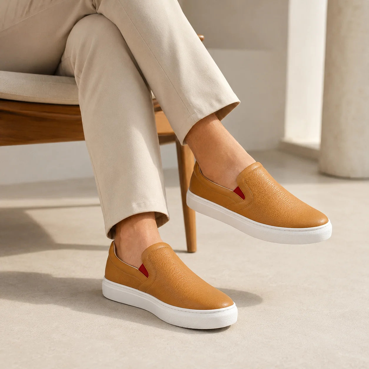 Slip-On Grainé