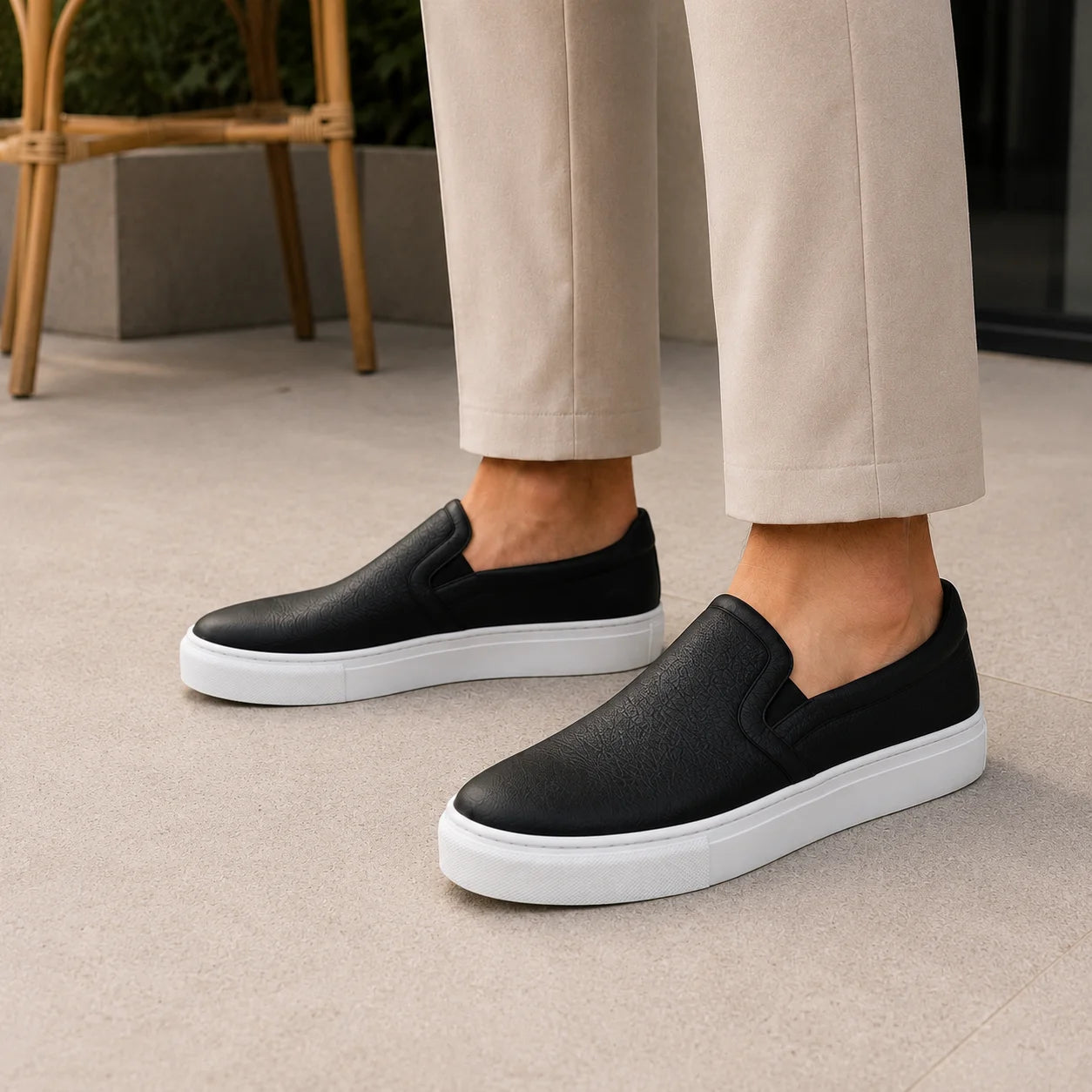 Slip-On Grainé