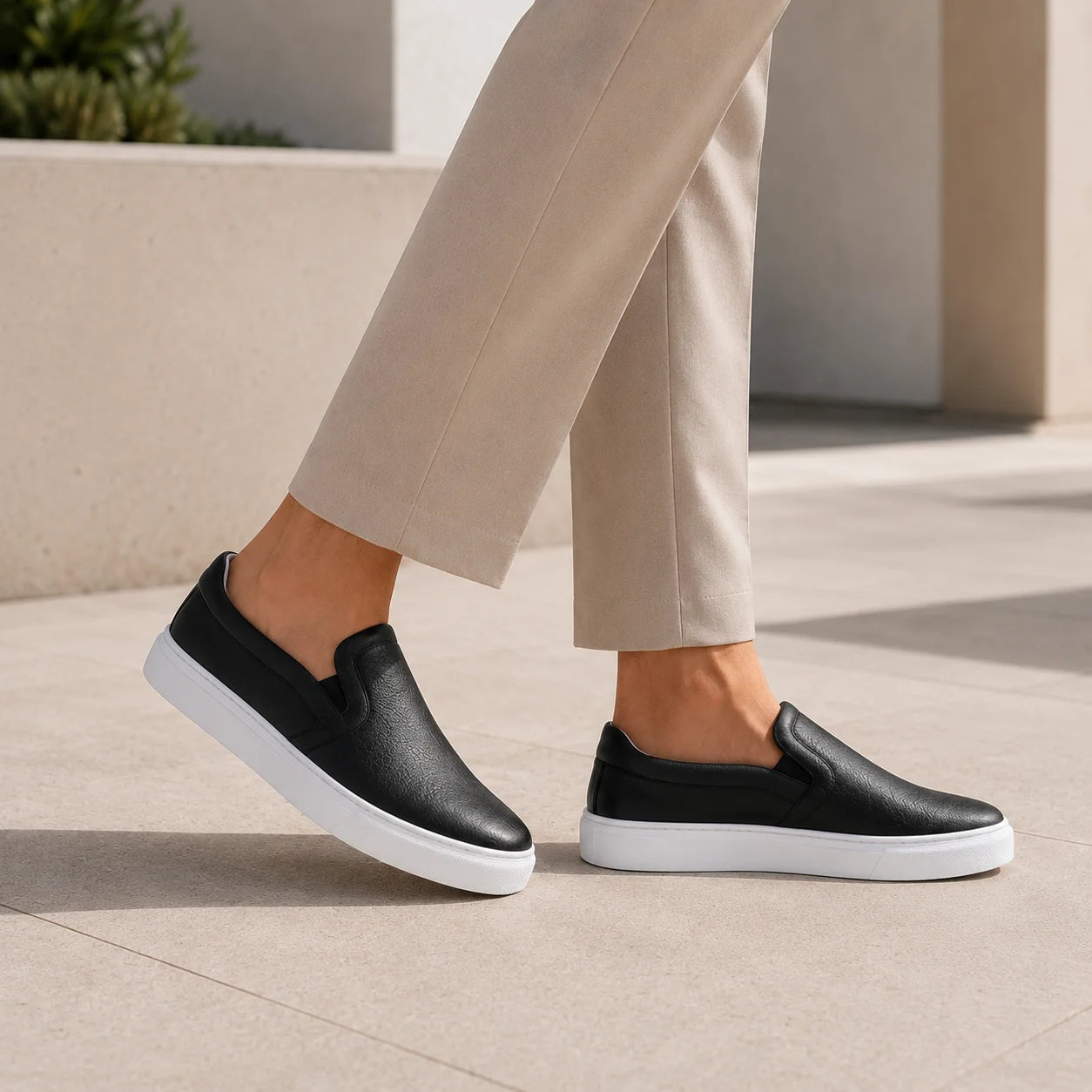 Slip-On Grainé
