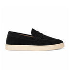 Penny Loafer Nubuck Semelle Blanche