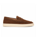 Penny Loafer Nubuck Semelle Blanche