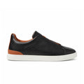 Sneaker Slip-On Cuir Grainé