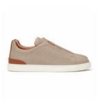 Sneaker Slip-On Cuir Grainé