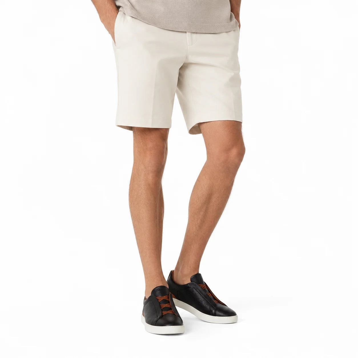 Sneaker Slip-On Cuir Grainé
