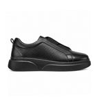 Slip-On Cognac – vue profil fond blanc